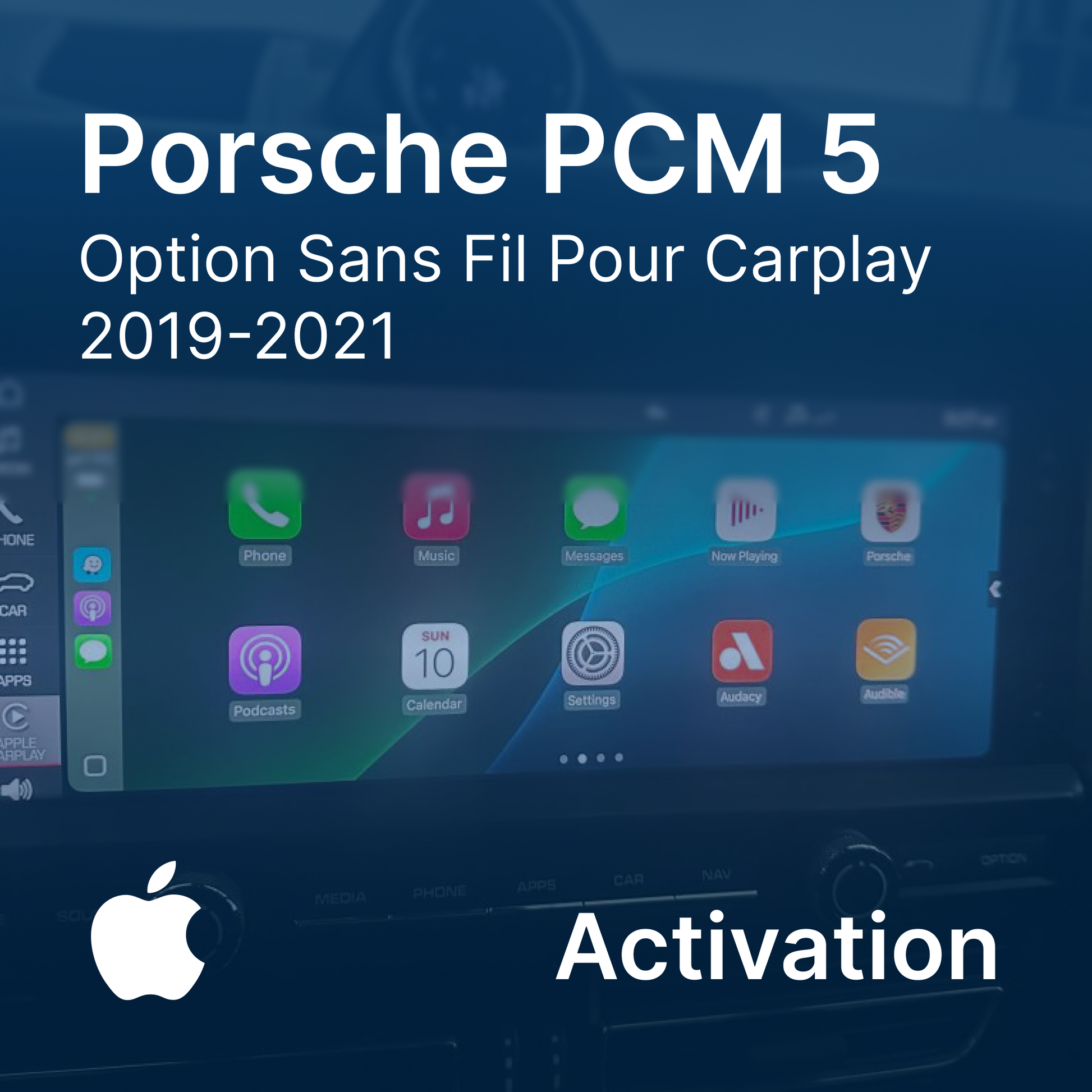 Activation Option CarPlay sans fil Porsche PCM5 , compatible porsche Cayenne, porsche 911, porsche macan etc..