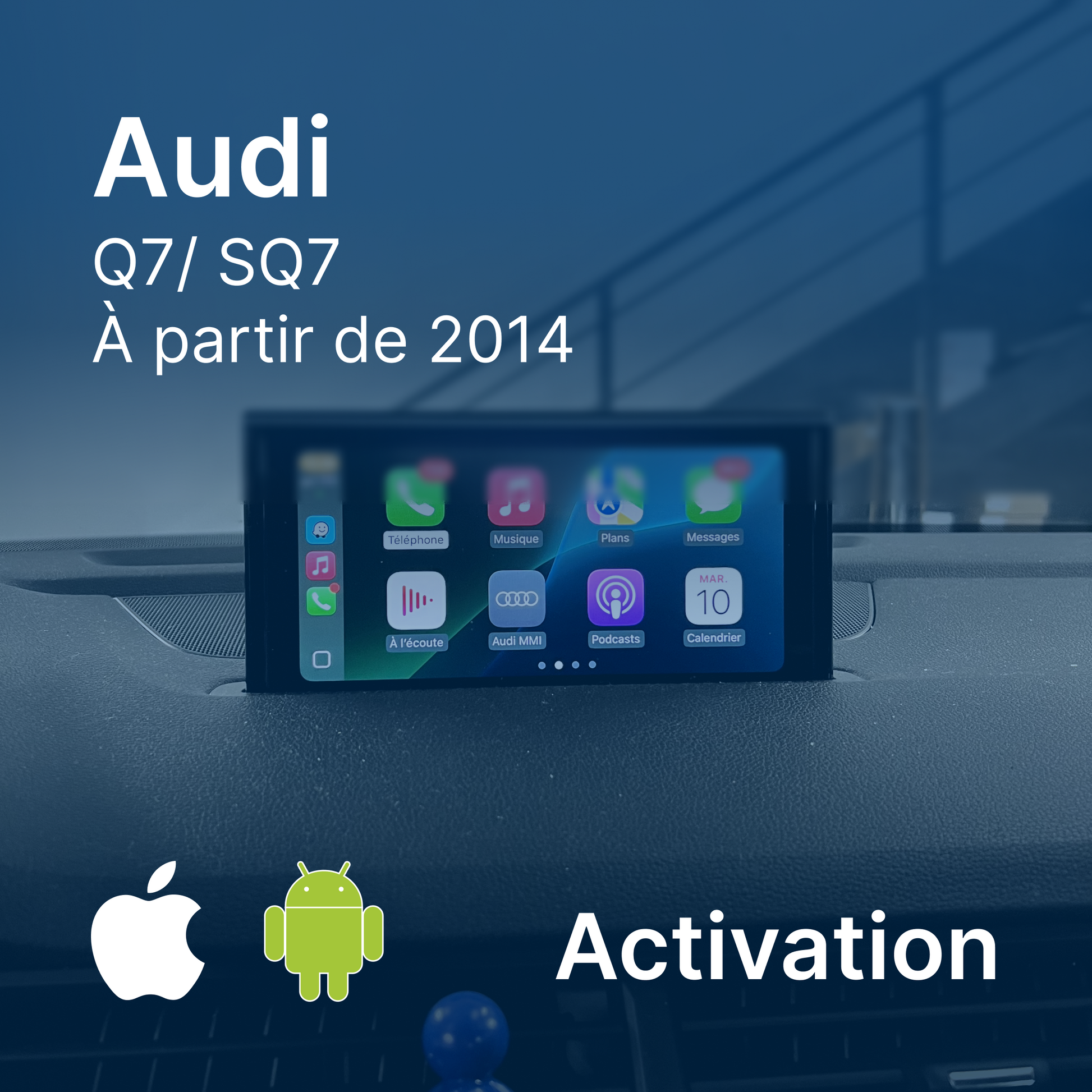 Activation Apple CarPlay  & ANDROID AUTO sur Audi Q7 via carte SD