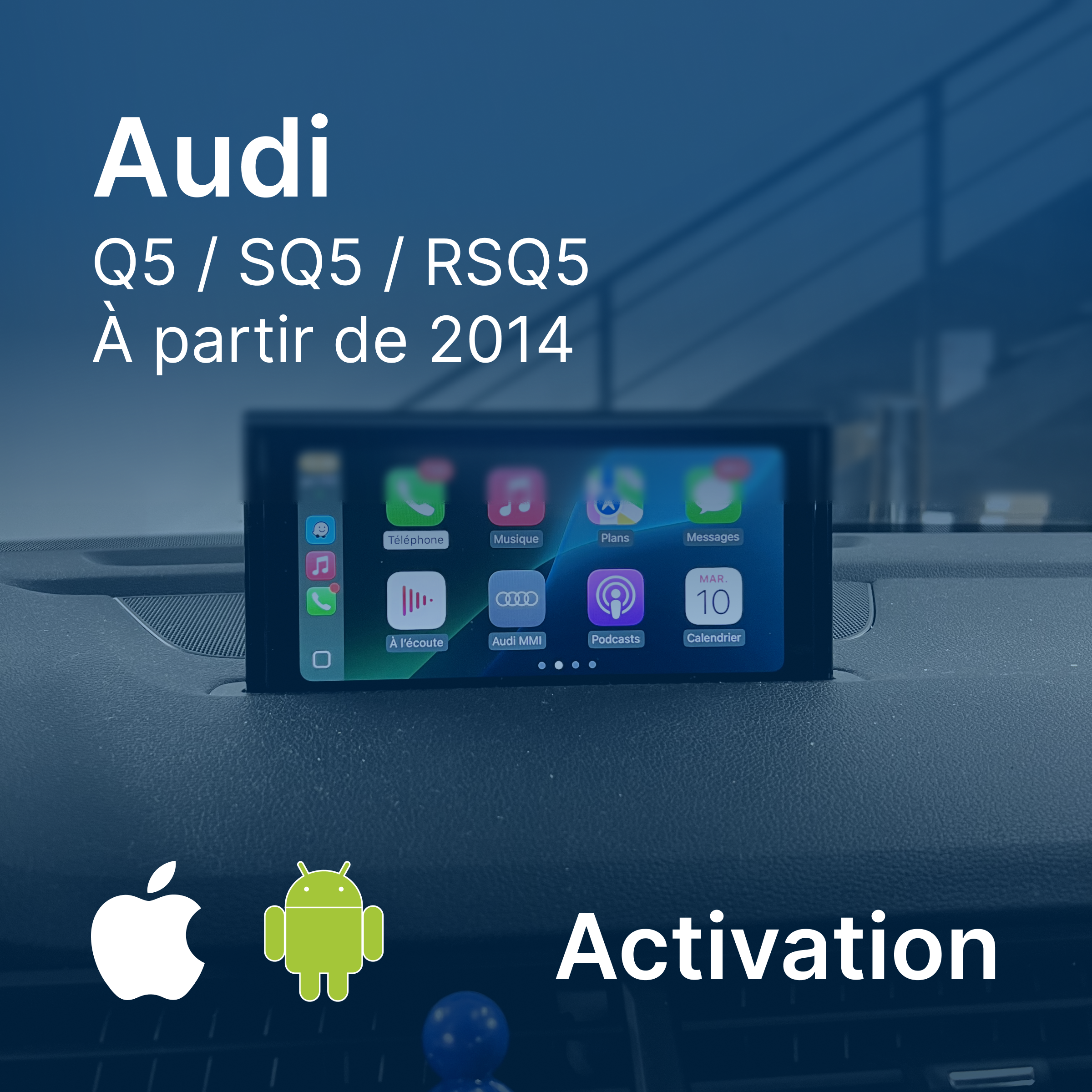 Activation Apple CarPlay et android auto sur Audi Q5 SQ5 via carte SD