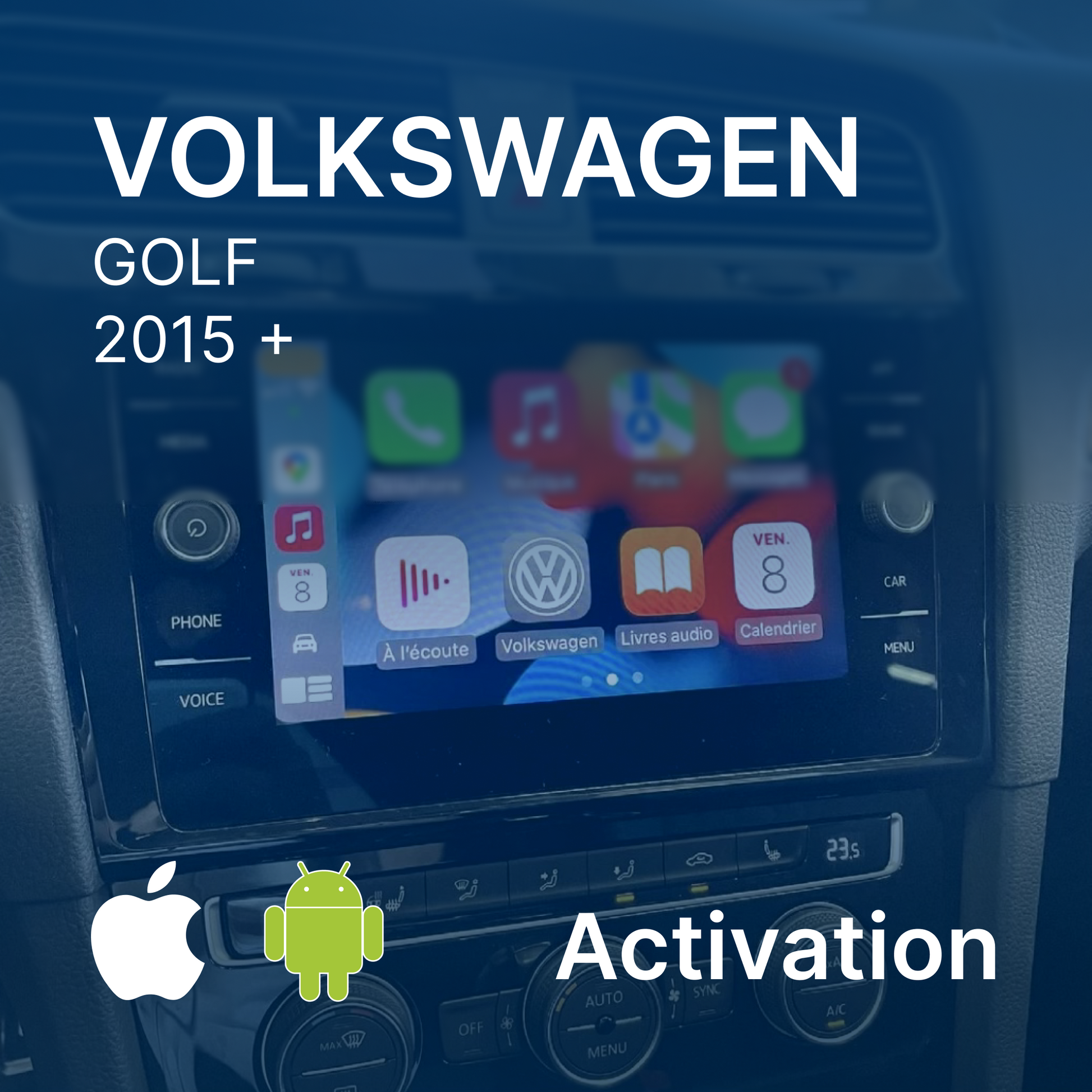Activation app connect / Apple CarPlay & Android AUTO sur Volkswagen Golf via carte SD