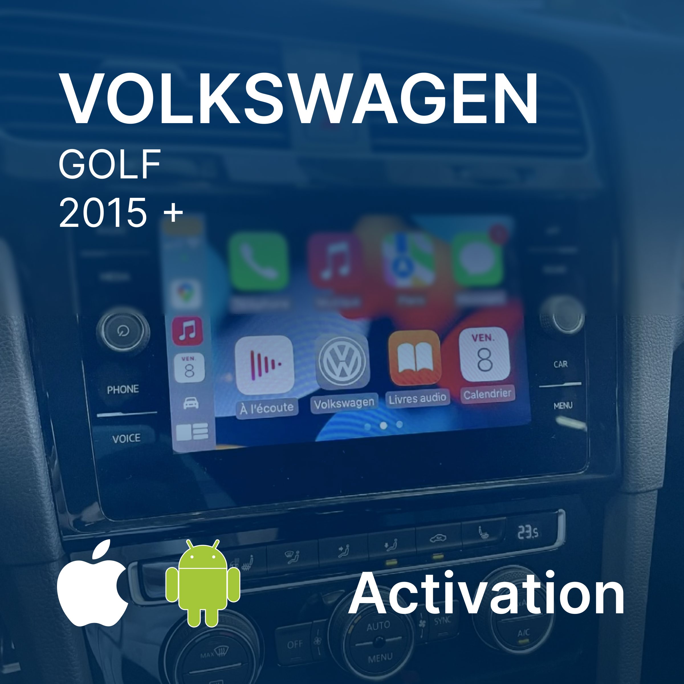 Activation app connect / Apple CarPlay & Android AUTO sur Volkswagen Golf via carte SD
