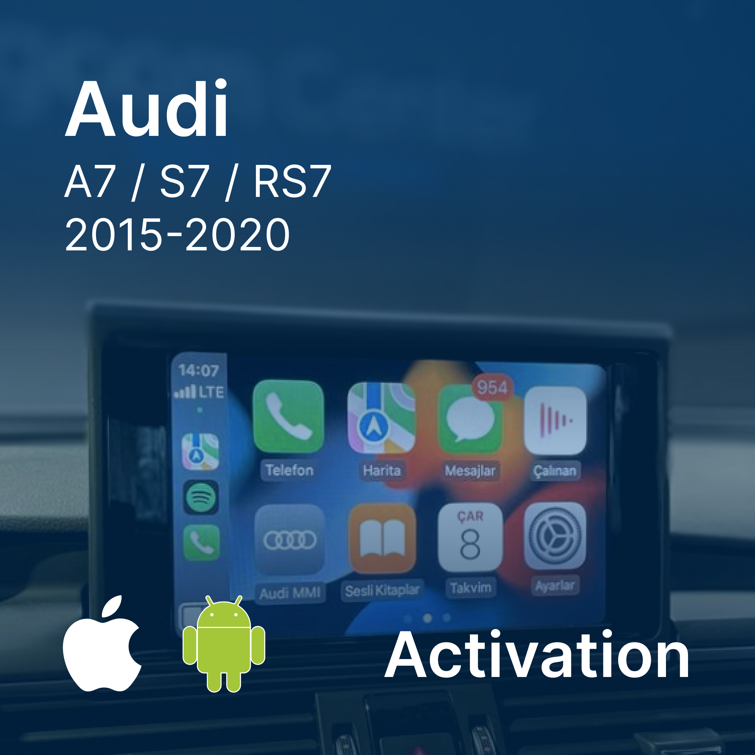 Service de codage CarPlay avec carte SD pour Audi A7