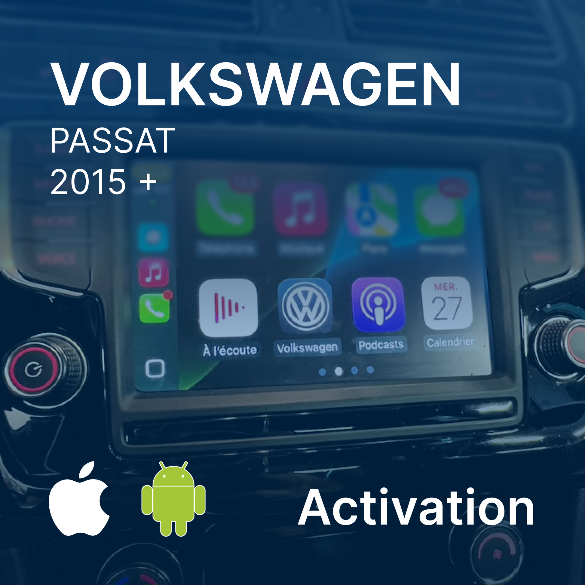 Activation app connect / Apple CarPlay & Android AUTO sur Volkswagen Passat via carte SD
