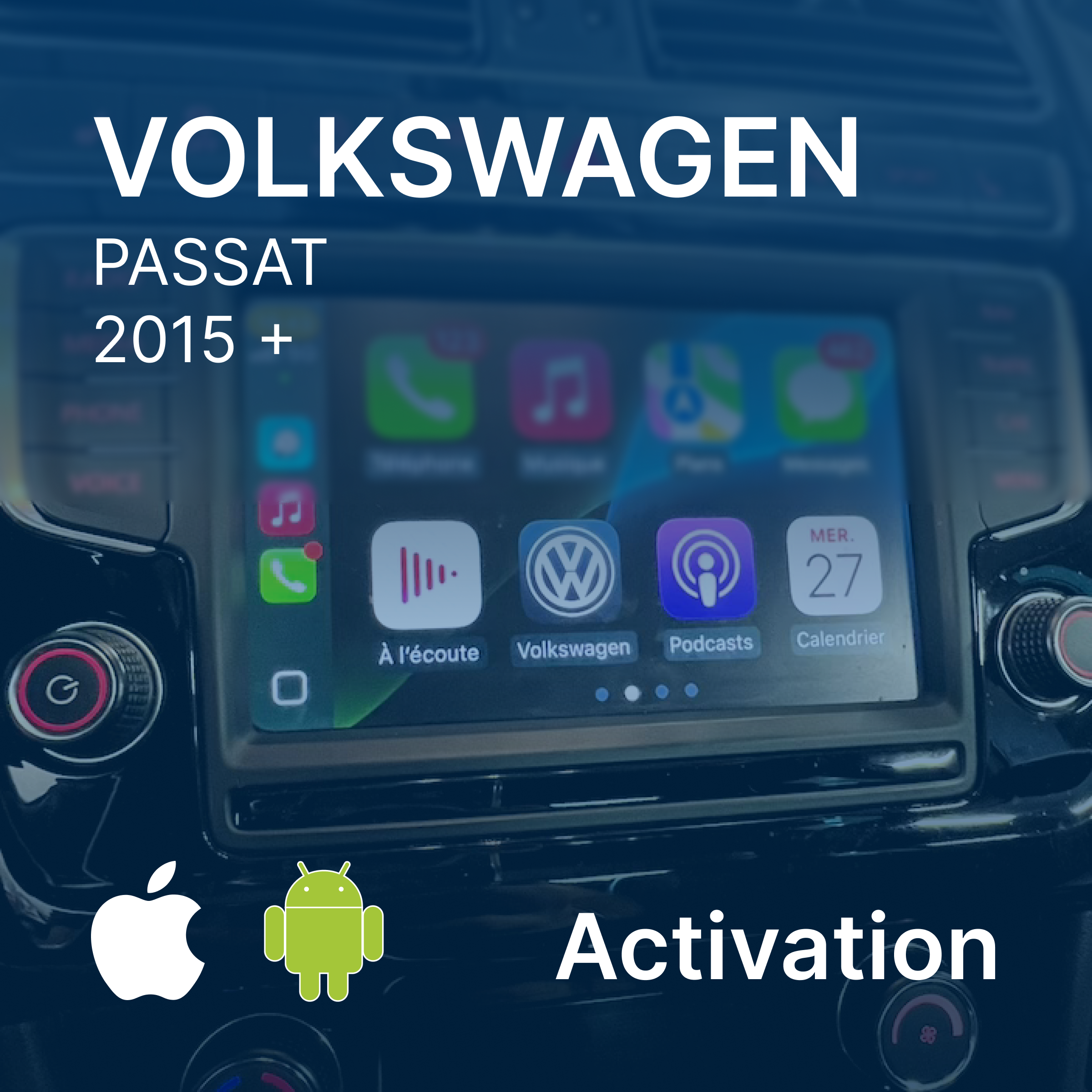 Activation app connect / Apple CarPlay & Android AUTO sur Volkswagen Passat via carte SD