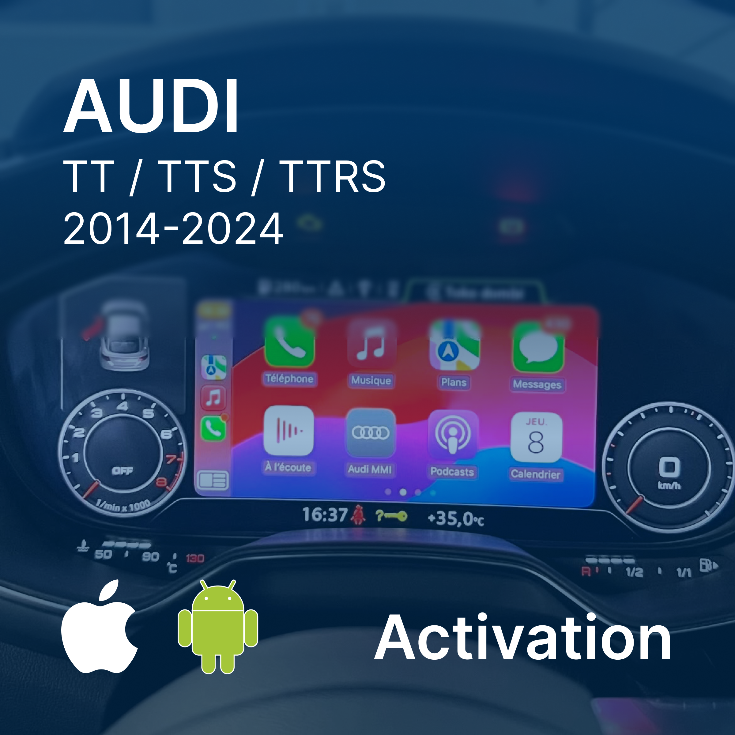 activation CarPlay android auto audi tt