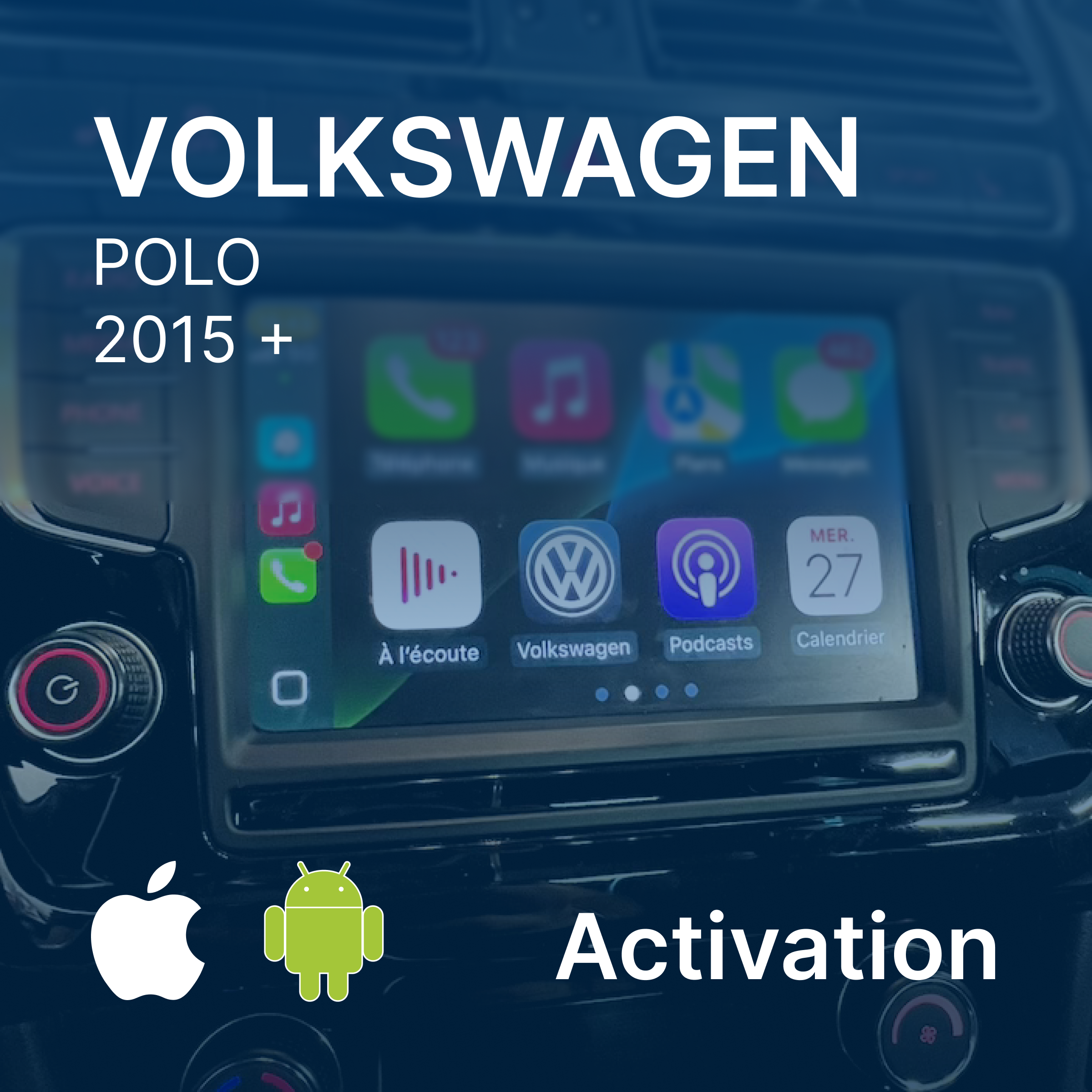 Activation app connect / Apple CarPlay & Android AUTO sur Volkswagen Polo via carte SD