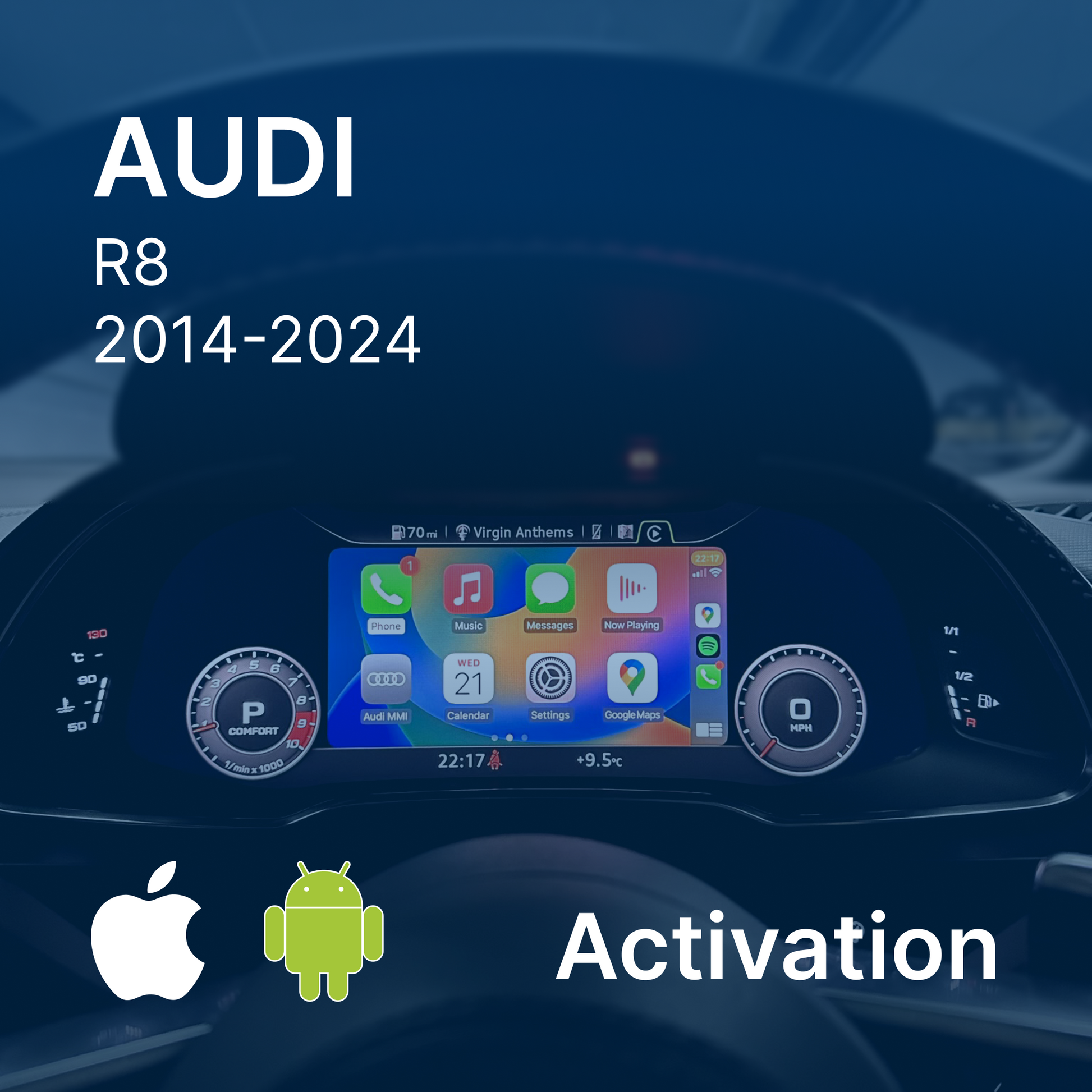 Activation Apple CarPlay & Android AUTO sur Audi R8 via carte SD