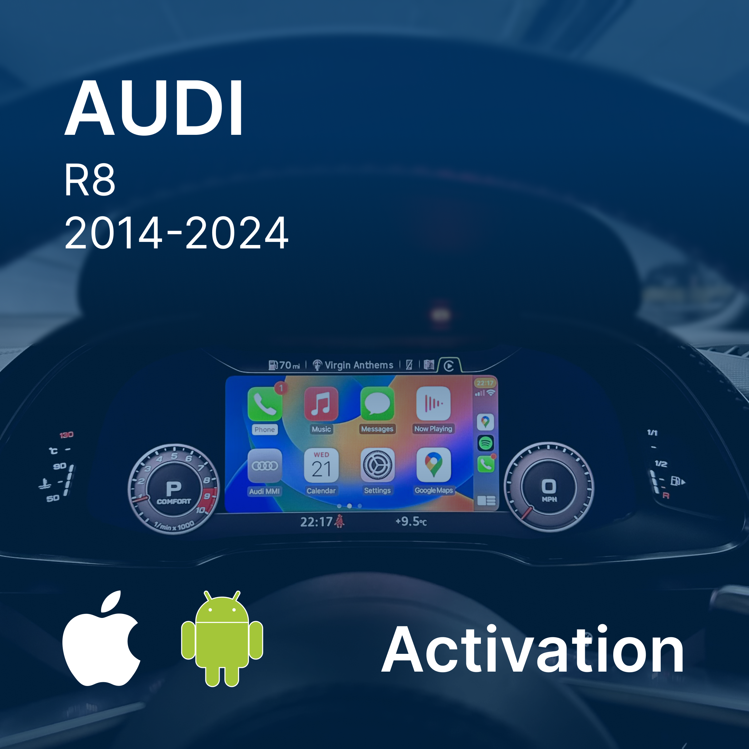 Activation Apple CarPlay & Android AUTO sur Audi R8 via carte SD