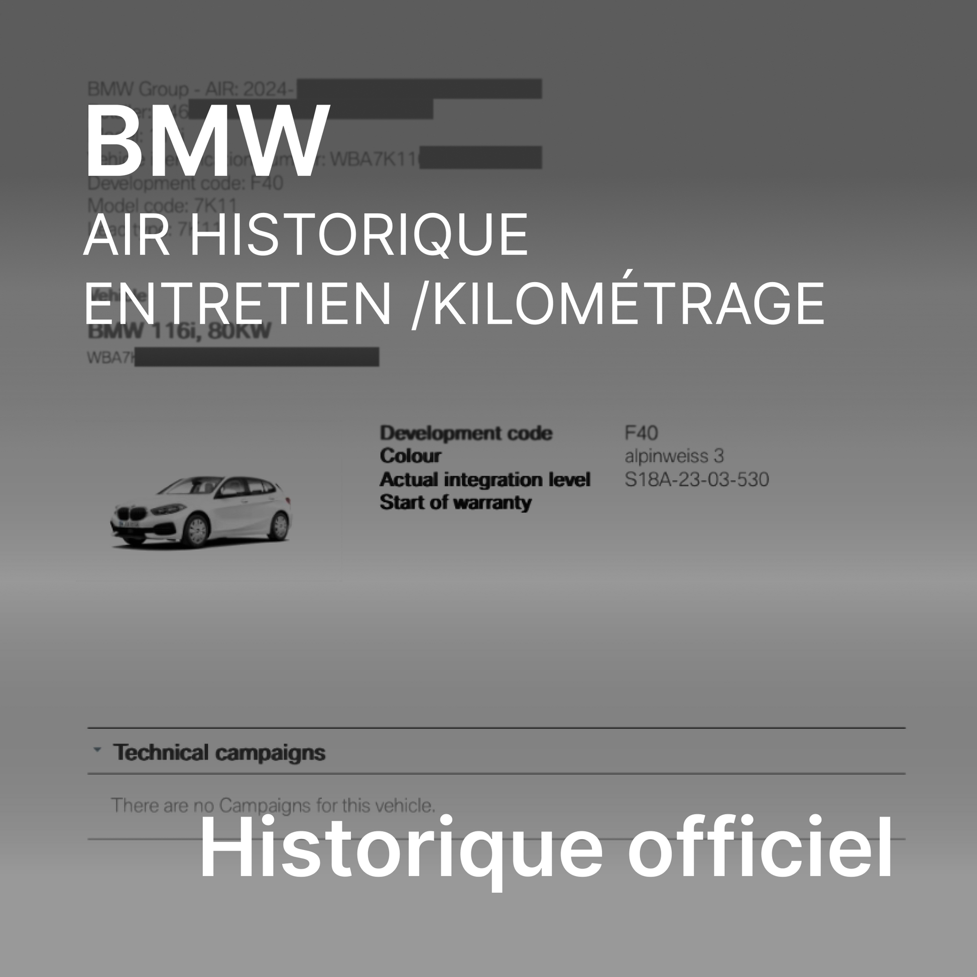 rapport historique bmw complet