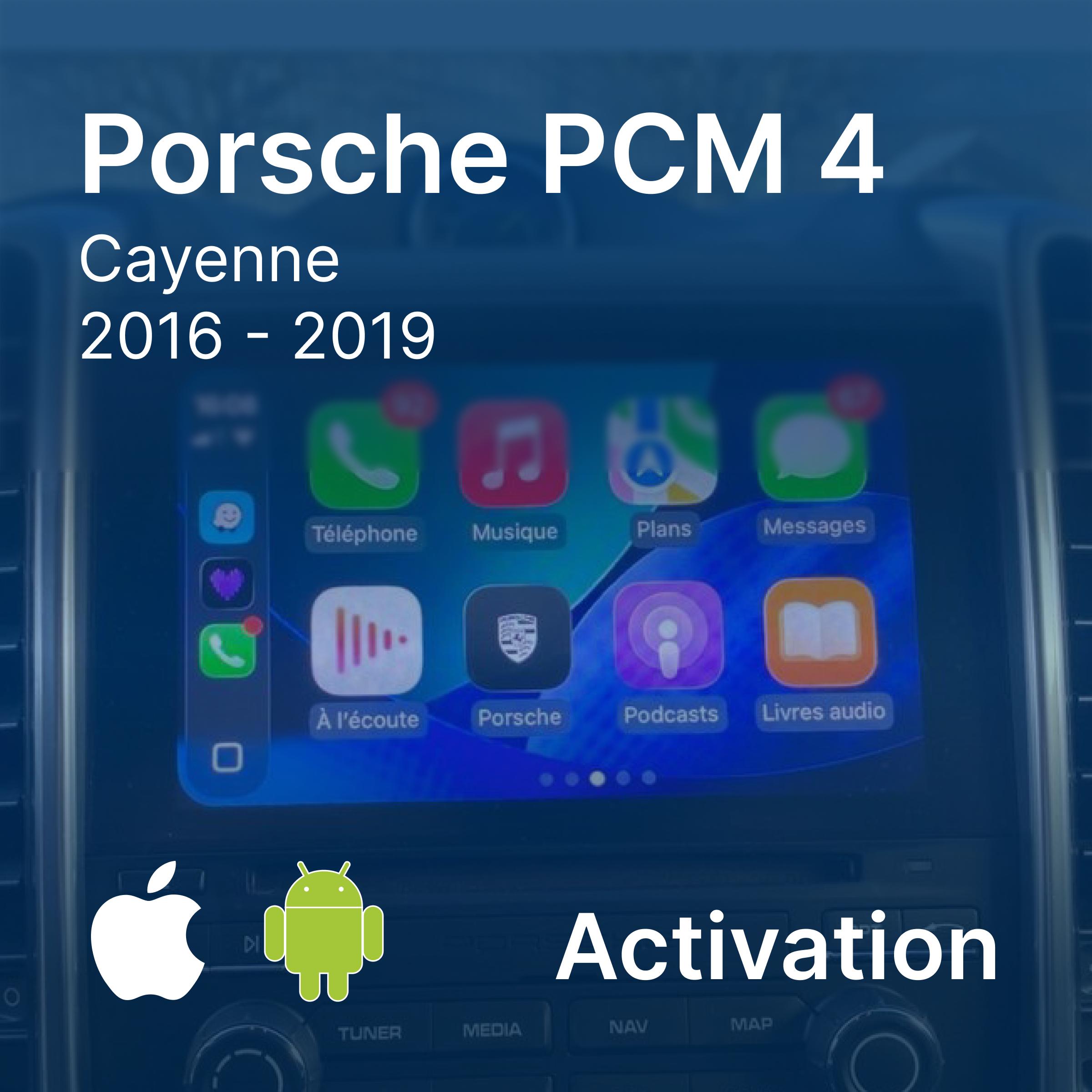 Activation Apple CarPlay & Android Auto | Porsche Cayenne PCM 4/4.1