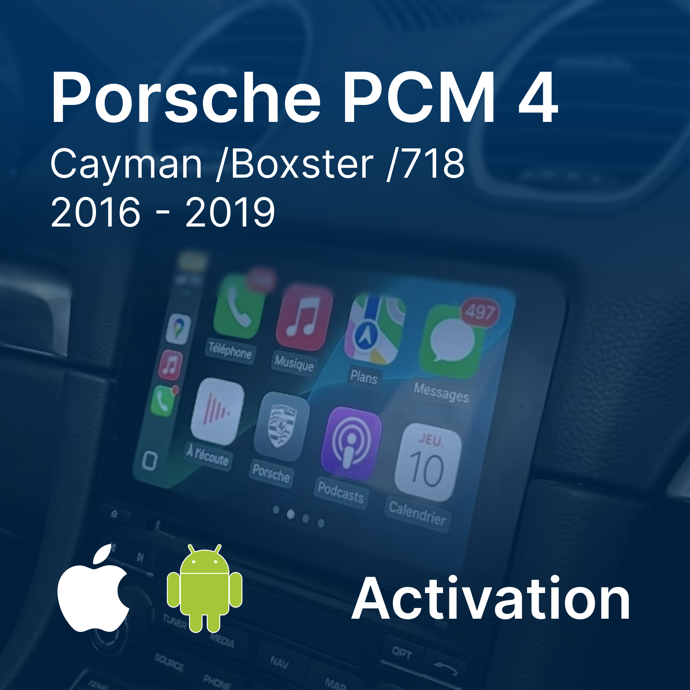 Activation Apple CarPlay & Android Auto | Porsche Cayman / Boxster / 718 PCM 4