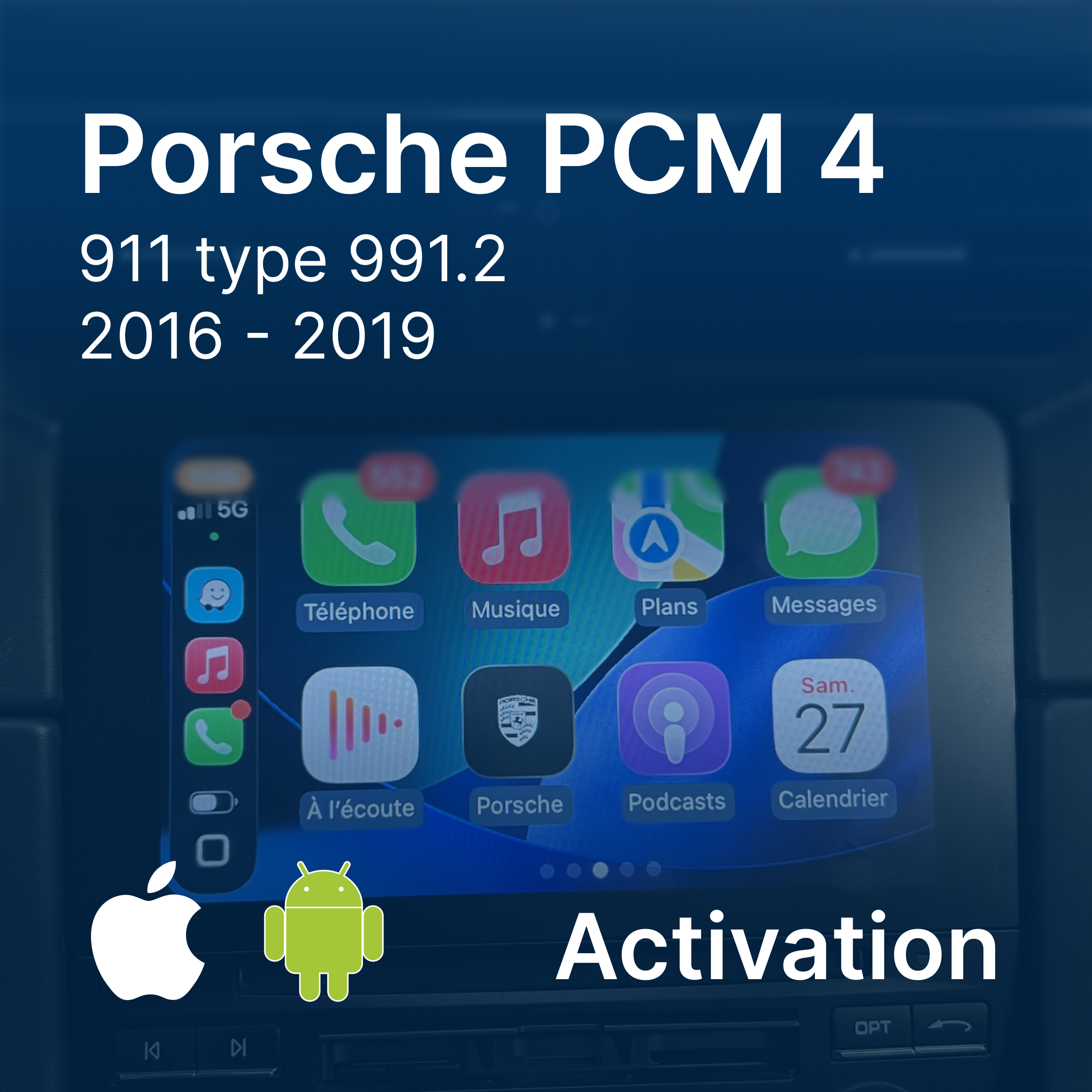 Activation Apple CarPlay & Android Auto | Porsche 911 PCM 4