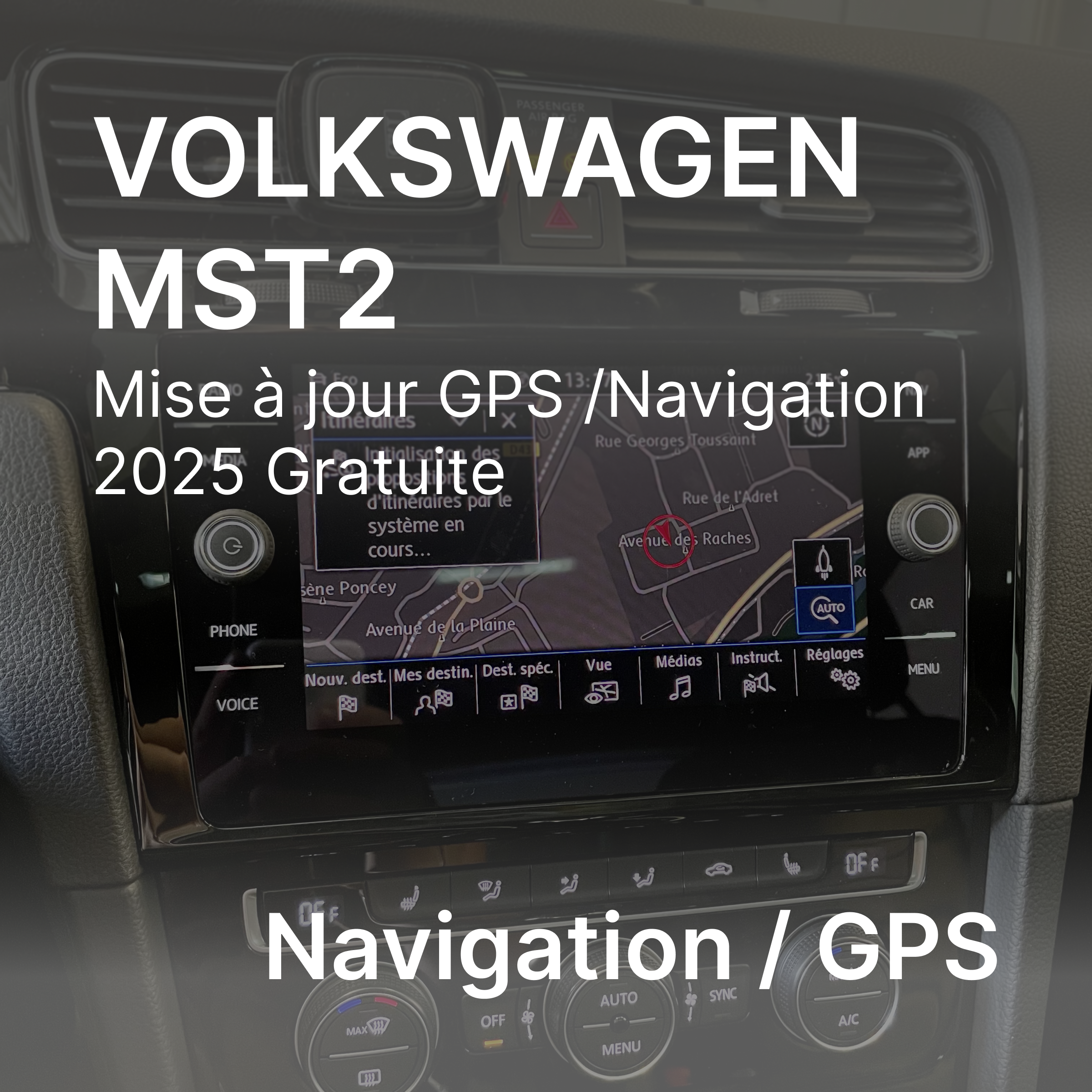 Volkswagen MST2 Mise à Jour GPS /Navigation 2025 Gratuite
