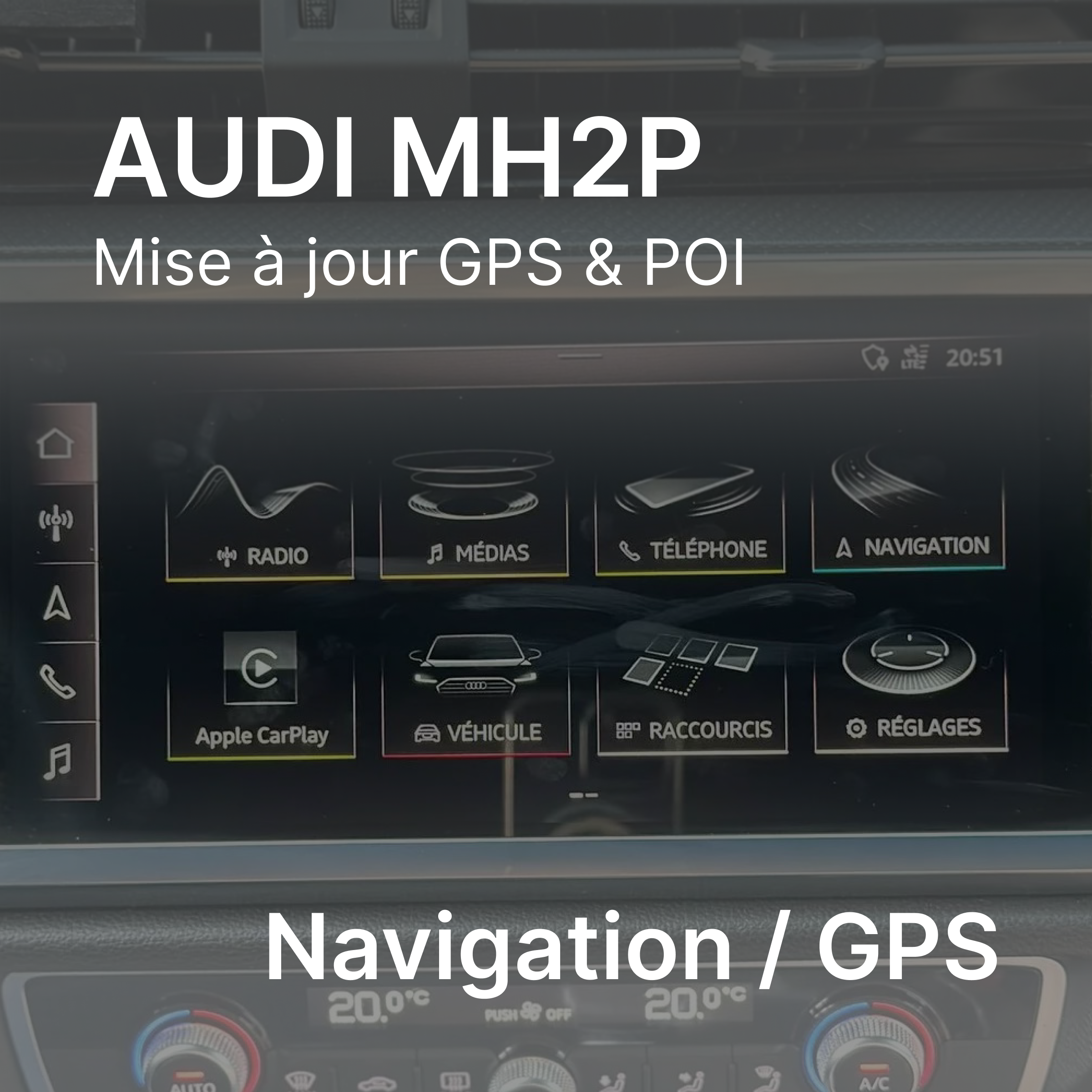 Audi MH2P Mise à Jour GPS / Navigation 2025 - 2026